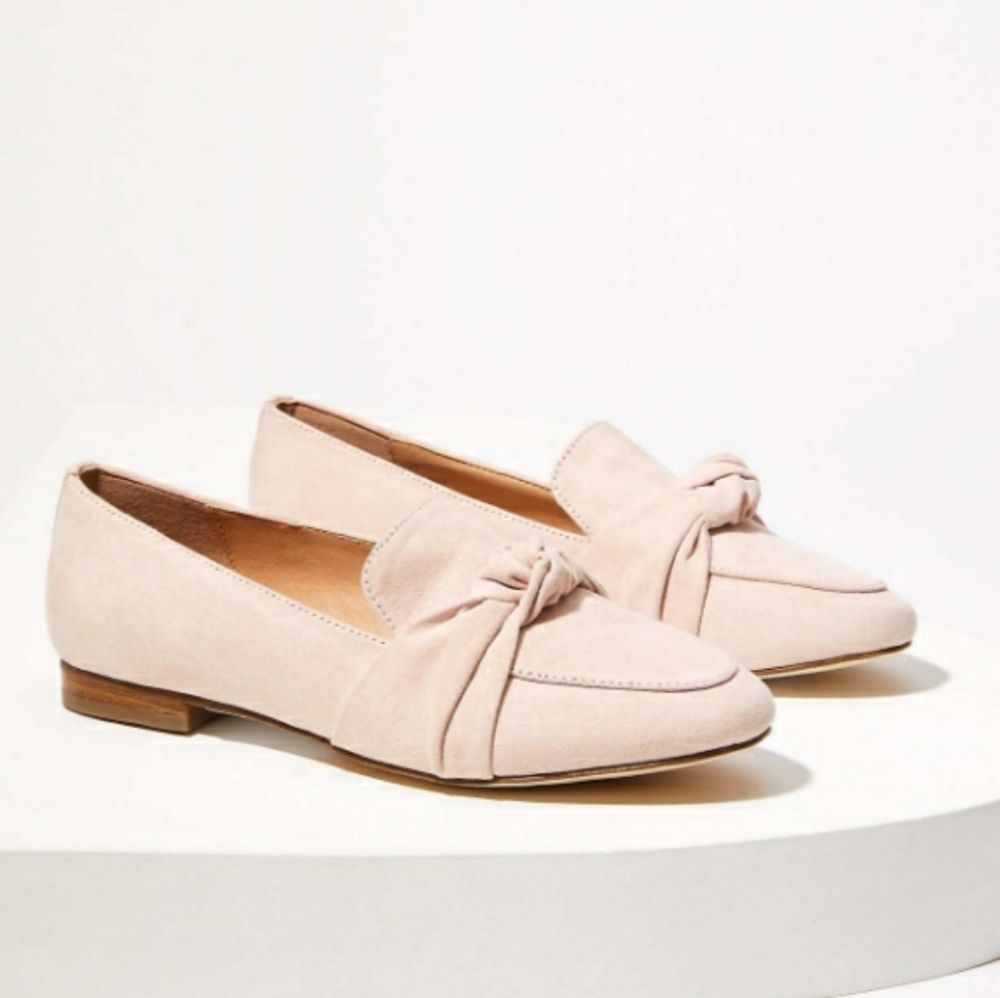 🎉HP🎉Loft Dim Rose Bow Knot Loafers. - Picture 1 of 6